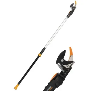 Fiskars UPX86 - Profi-Teleskop-Schneidgiraffe für den Baumschnitt - Schaft 240/400m - Ø 32mm
