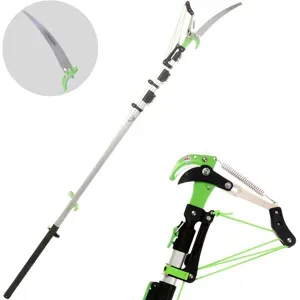 Verdemax - Raupenschere mit Sägeblatt + Teleskopstange 3 Teile cm 190-500