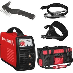 Helvi sparc 186 - Inverter-Elektroden-Schweißgerät MMA - 160 A - ZUBEHÖR-Kit mit Tasche im Lieferumfang