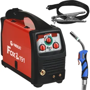 HELVI Fox 191 - Mikroprozessorgesteuertes, Multifunktions-Inverter-Schweißgerät- MIG-MAG/MMA-TIG - DC