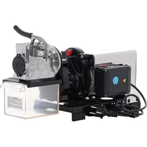 Reber 9030N INOX - Elektrische Küchenreibe - N.3 - 400W - professioneller elektrischer Induktionsmotor - Edelstahl