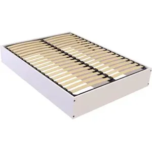 ABC MEUBLES Bettkasten 2-Sitzer aus Massivholz robust - 140x190 - Weiß
