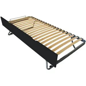 ABC MEUBLES Schubladenbett 80x190 aus massiver Kiefer - Schwarz