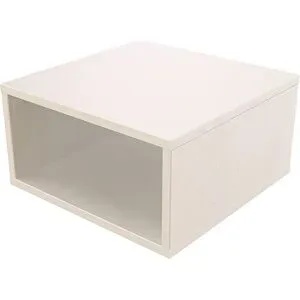 ABC MEUBLES Aufbewahrungswürfel Holz 50x50 cm - Weiß