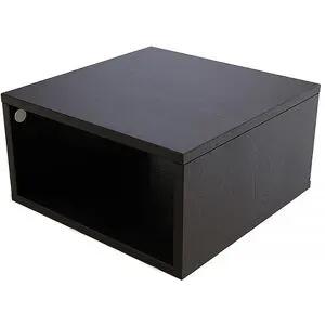 ABC MEUBLES Aufbewahrungswürfel Holz 50x50 cm - Schwarz