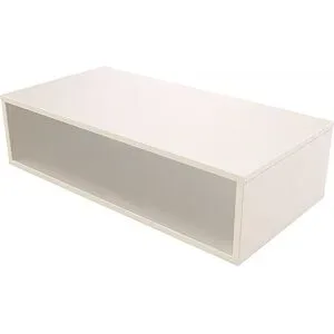 ABC MEUBLES Aufbewahrungswürfel Holz 100x50 cm - Weiß