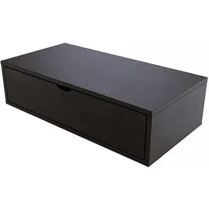 ABC MEUBLES Aufbewahrungswürfel Holz 100x50 cm + Schublade - Schwarz