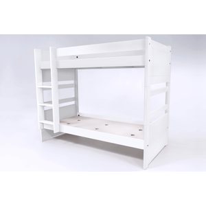 ABC MEUBLES Etagenbett 2 Sitzer 90x190 teilbar Holz Duo - Weiß