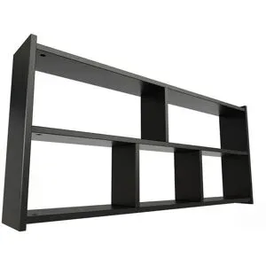 ABC MEUBLES Bett regal Breite 200cm aus Holz für Hochbett - Schwarz
