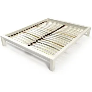ABC MEUBLES Holzbett King Solid 140x190 - Weiß