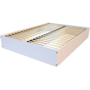 ABC MEUBLES Bettkasten 2 Sitzer aus Massivholz robust -160x200 - Weiß