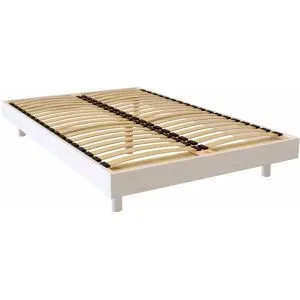 ABC MEUBLES Lattenrost 120x190 cm Kit France aus Massivholz - Weiß