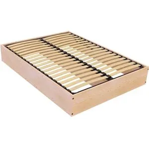 ABC MEUBLES Bettkasten 2 Sitzer aus Massivholz robust -160x200 - Roh (ohne Lack)