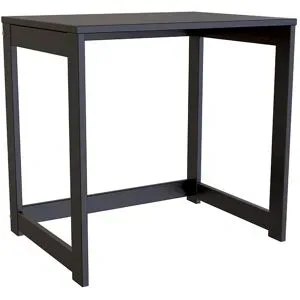 ABC MEUBLES Schreibtisch aus massivholz Alban - Schwarz