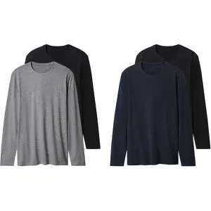 ESMARA MEN Herren Langarmshirts, 2 Stück
