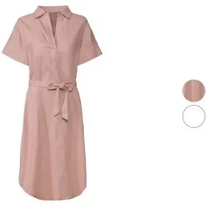 ESMARA® Damen Maxikleid mit Leinen