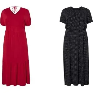 ESMARA® Damen Maxi-Kleid, mit recyceltem Material