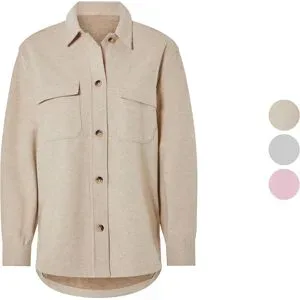 ESMARA® Damen Overshirt, aus weicher, wärmender Fleece-Qualität