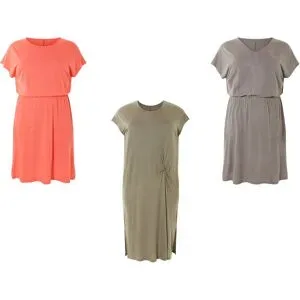 ESMARA® Damen Kleid mit Leinen