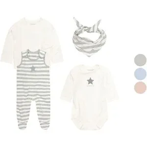 BELLYBUTTON Baby New Born Geschenkset, 4 tlg. in Geschenkbox,  mit hohem Bio-Baumwollanteil