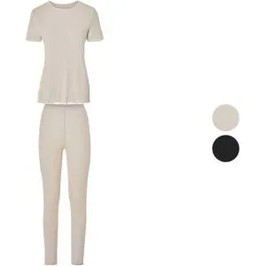 ESMARA® Damen Unterwäsche-Set, 2-teilig, in Ripp-Qualität