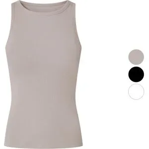 ESMARA® Damen Geripptes Top, mit integriertem BH