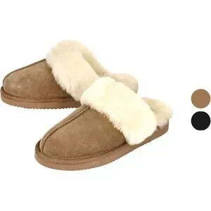 ESMARA® Damen Premium Lammfellhausschuhe