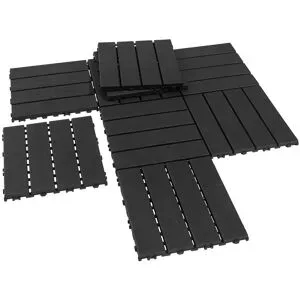 LIVARNO® Kunststoff-Klickfliesen, 9 Stück