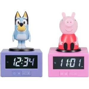 LIZENZ Bluey / Peppa Pig Wecker