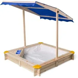 LUPILU® Holzsandkasten, mit Dach und Eisdiele