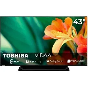 Toshiba 43UV3363DA Fernseher 43 Zoll Smart TV, VIDAA 4K UHD, HDR, Triple-Tuner, LED TV