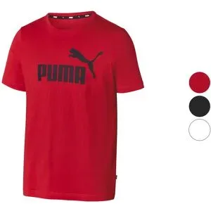 Puma Herren T-Shirt ESS Logo Tee, aus reiner Baumwolle
