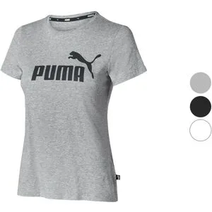 Puma Damen T-Shirt ESS Logo Tee, aus reiner Baumwolle