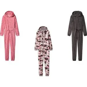ESMARA® Damen Plüsch-Jumpsuit