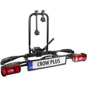 EUFAB Heckträger »Crow Plus«, für 2 Räder, Abklappmechanismus, abschließbar, erweiterbar