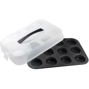 ZENKER Muffinblech / Dessertform, mit Transporthaube