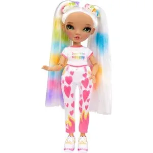 RAINBOW HIGH DIY Modepuppe und Spielset, mit 6 passenden Markern