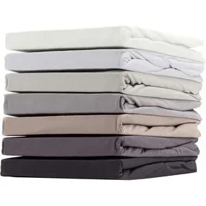 BIBERNA Spannbettlaken Jersey-Elasthan, Steghöhe von 25 - 35 cm