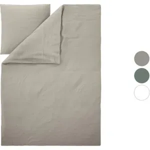 LIVARNO® Baumwoll-Leinen-Bettwäsche, 135 x 200 cm