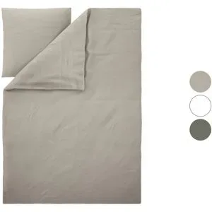 LIVARNO® Bettwäsche Baumwoll Leinen Mix, 155 x 220 cm