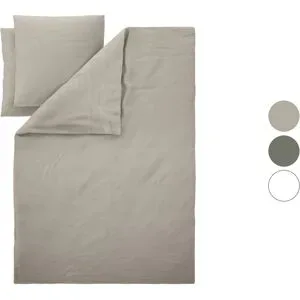 LIVARNO® Bettwäsche Baumwoll Leinen King Size 200 x 220 cm