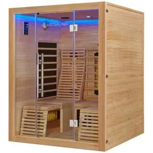 ARTSAUNA Infrarotkabine »Helsinki150«, mit Dual-Technologie und Hemlockholz