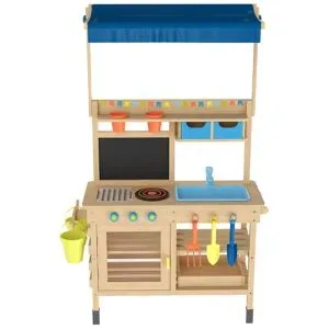 LUPILU® Matschküche Holz mit Dach