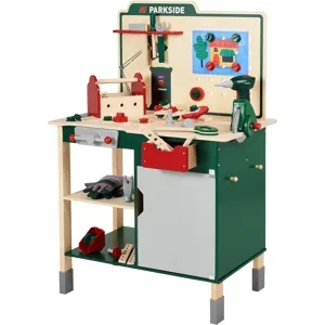 LUPILU® Holz-Werkbank, mit Zubehör