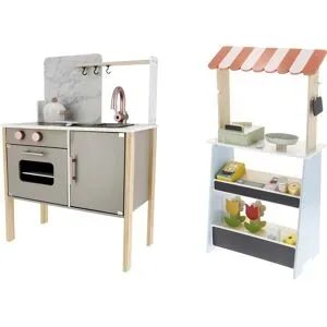LUPILU® Spielküche / Kaufladen, 7-teilig / 35-teilig