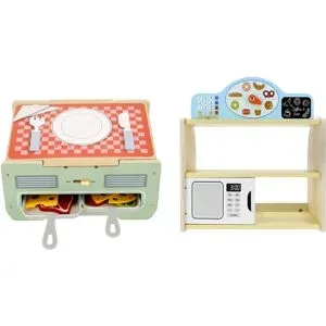 LUPILU® 2-in-1-Tischgrill  / Spielbäckerei, mit Zubehör