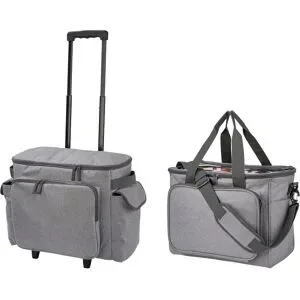 TOPMOVE® Aufbewahrungstasche / Nähmaschinen-Trolley, grau