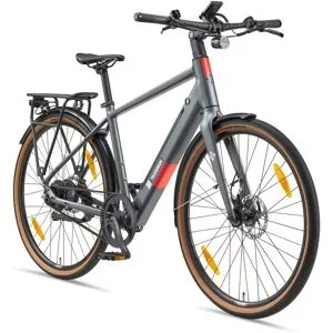 TELEFUNKEN E-Bike Urban UH220, Riemenantrieb, 2-Gang Automatik, 28 Zoll titangrau