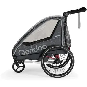 QERIDOO Regenschutz für Fahrradanhänger QUPA 1 oder Sportrex 1