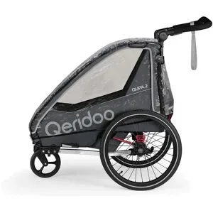 QERIDOO Regenschutz für Fahrradanhänger QUPA 2 oder Sportrex 2